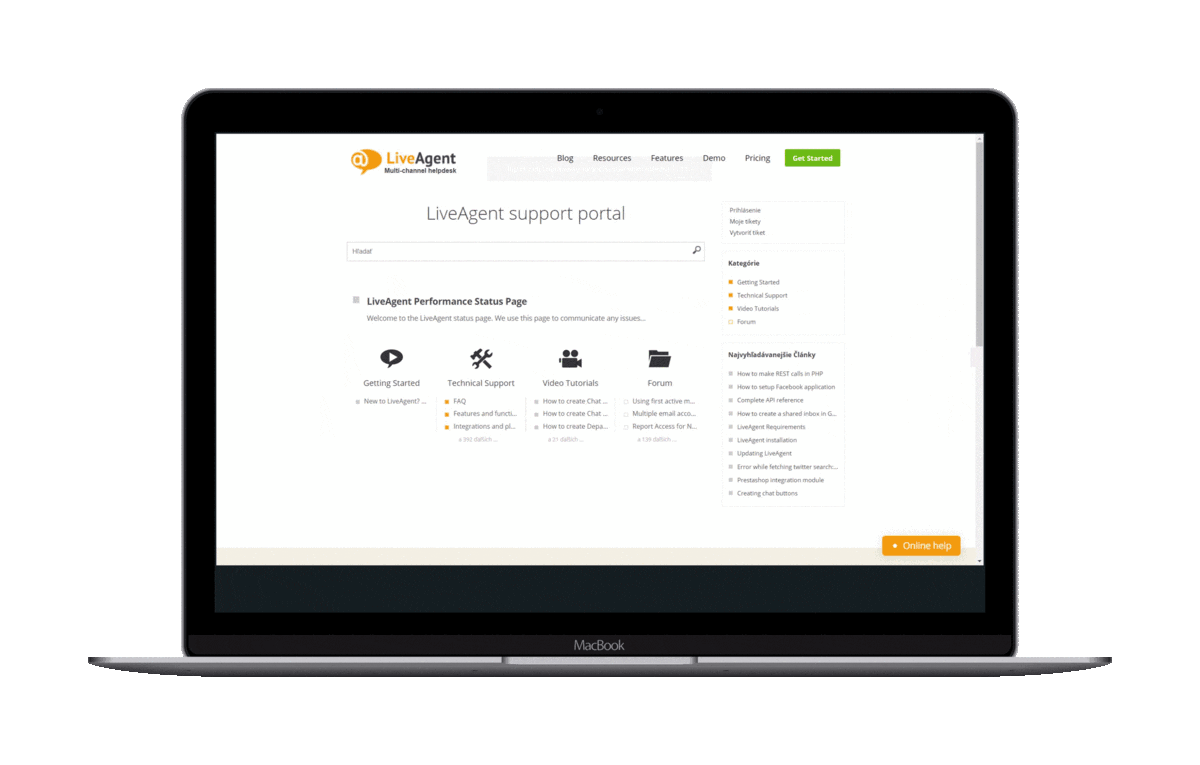 база знания дизайни на база знания на Liveagent